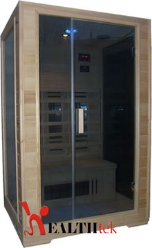 1 Person far infrared sauna with light therapy