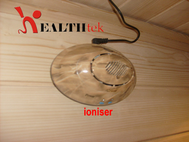 Our Far infrared Saunas are all fitted with Oxygen Ionizers