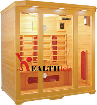 3 Person Far infrared sauna with light therapy S series